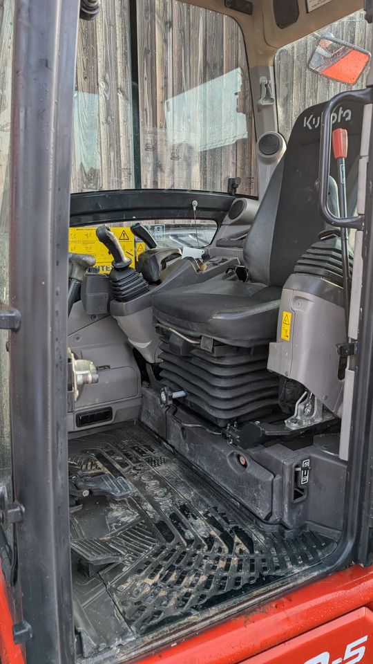 2021 Kubota U50-5 mini excavator interior view 2021 Kubota U50-5 mini excavator interior view