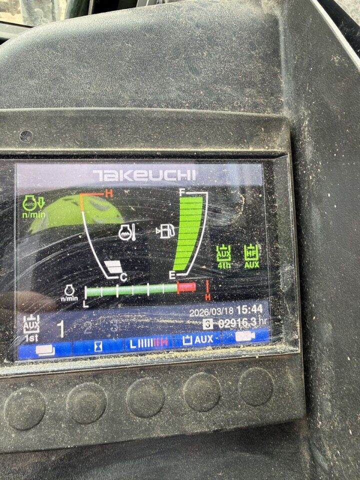2021 Takeuchi TB290-2 mini excavator digital dashboard display 2021 Takeuchi TB290-2 mini excavator digital dashboard display