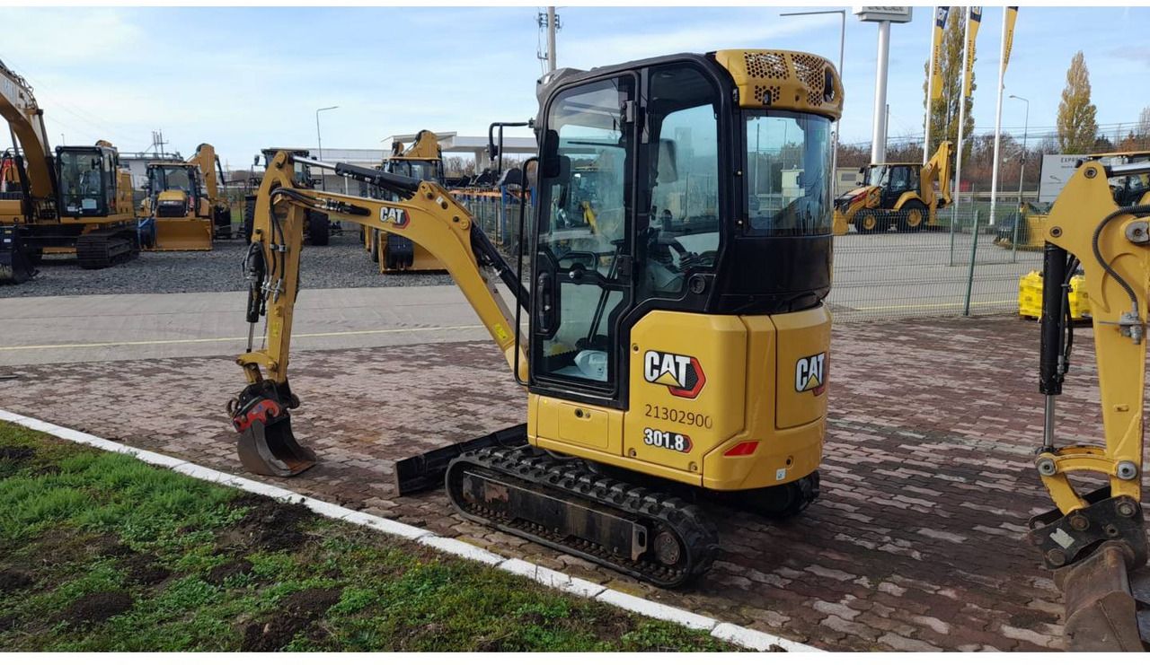 2021 Caterpillar 301.8 crawler excavator, rear three-quarter view 2021 Caterpillar 301.8 crawler excavator, rear three-quarter view