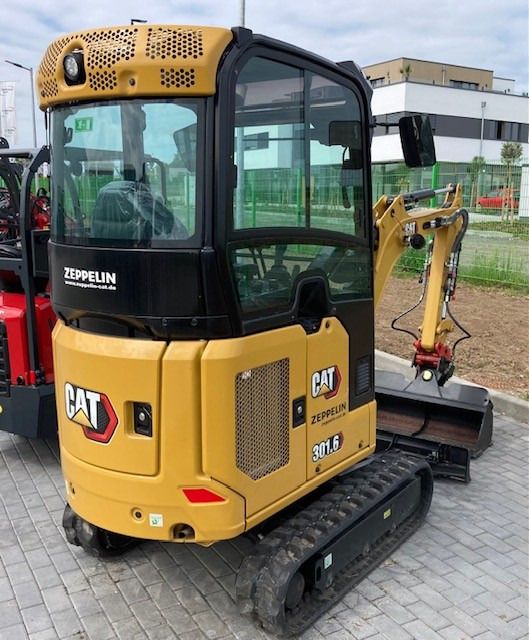 2023 Caterpillar 301.6 mini excavator, rear three-quarter view 2023 Caterpillar 301.6 mini excavator, rear three-quarter view