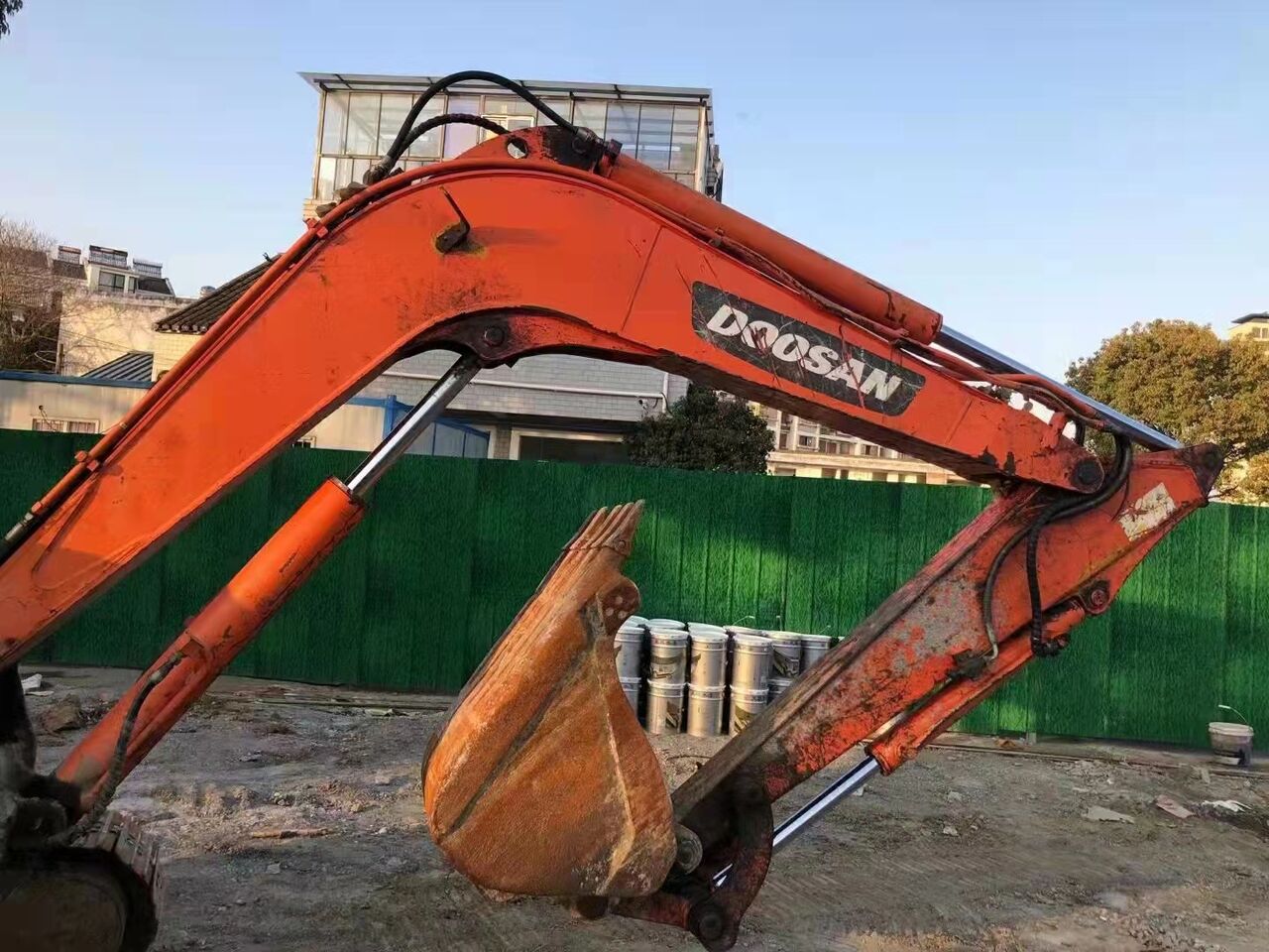 2024 Doosan DX60 mini excavator boom and bucket detail 2024 Doosan DX60 mini excavator boom and bucket detail