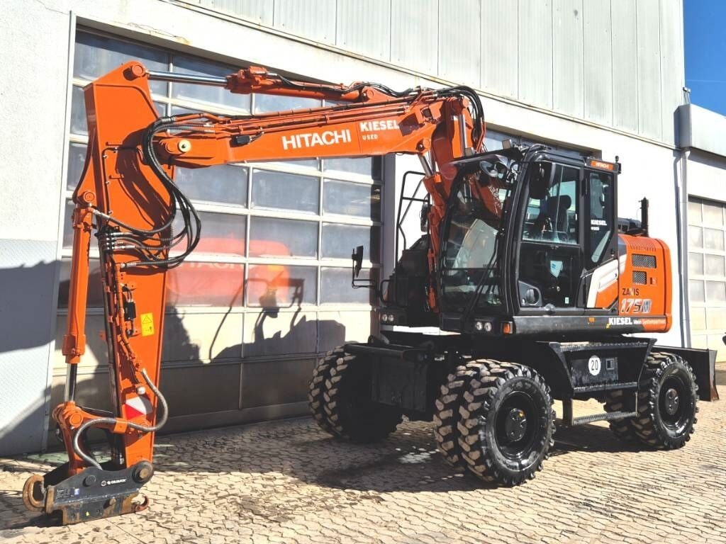 2022 Hitachi ZX175W-7 wheel excavator, side profile view