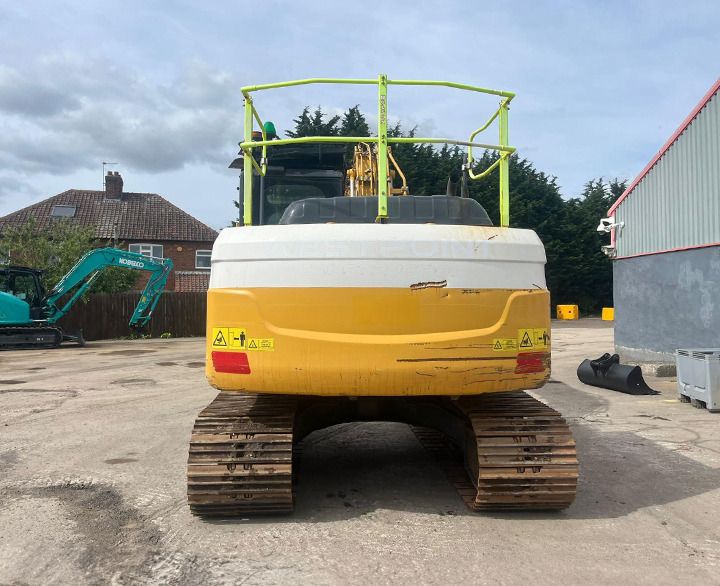 2021 Kobelco SK130LC-11 crawler excavator, rear view 2021 Kobelco SK130LC-11 crawler excavator, rear view
