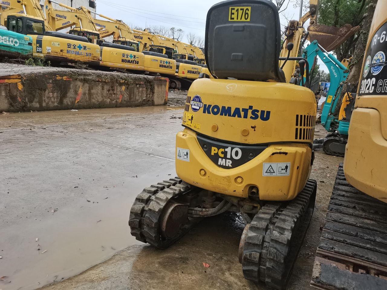 2014 Komatsu PC10MR crawler excavator rear view