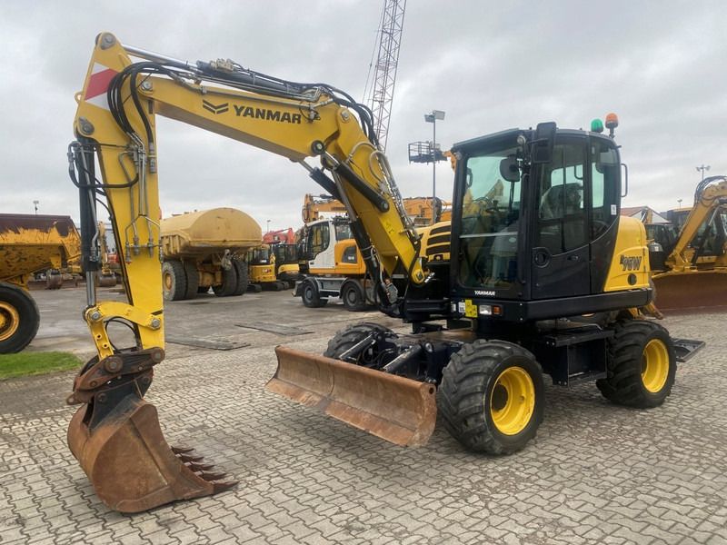 2021 Yanmar B95W wheel excavator, side view 2021 Yanmar B95W wheel excavator, side view