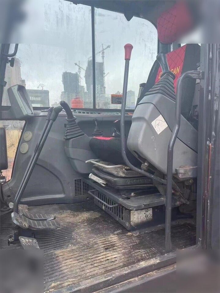 2020 Doosan DX60 crawler excavator interior cab view