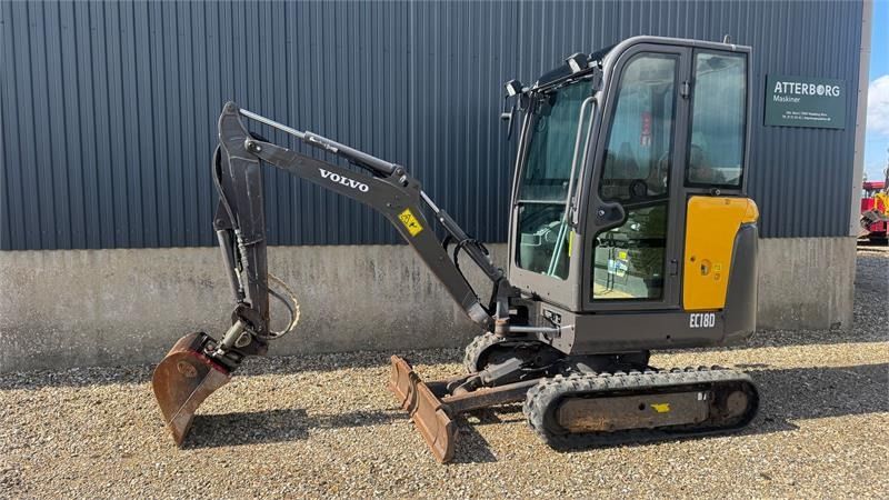 2017 Volvo EC18D mini excavator, side profile view 2017 Volvo EC18D mini excavator, side profile view