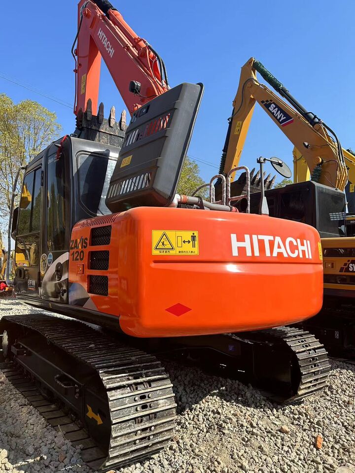 2024 Hitachi Zaxis 120 crawler excavator rear view 2024 Hitachi Zaxis 120 crawler excavator rear view