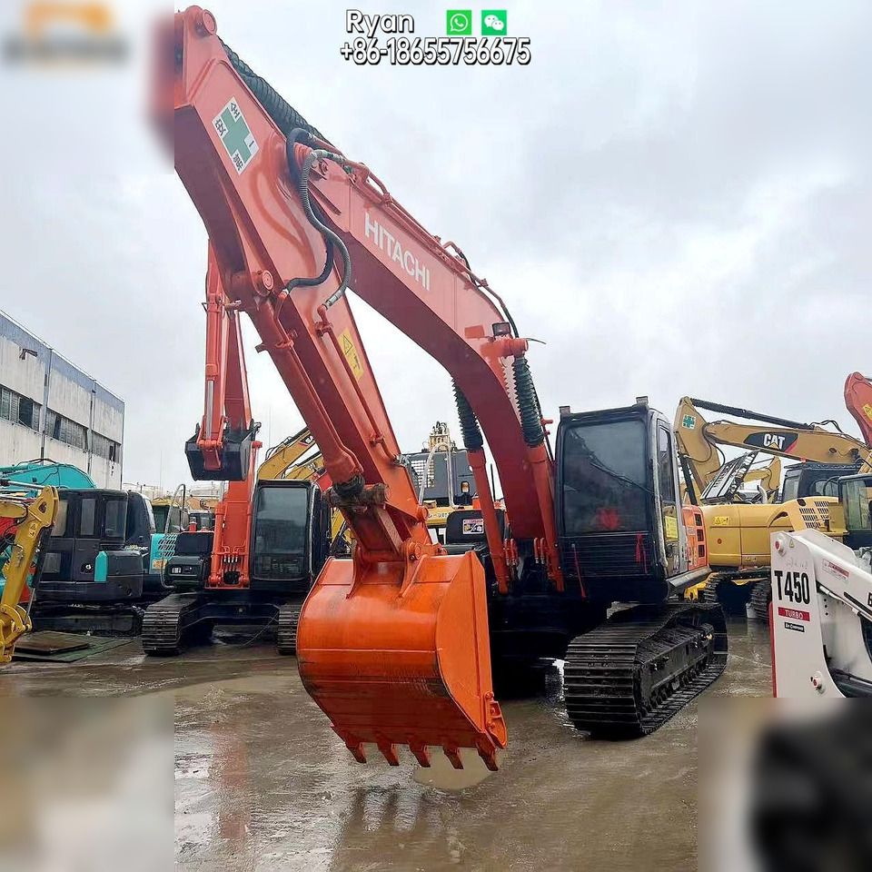 2021 Hitachi ZX200-3G crawler excavator, front three-quarter view