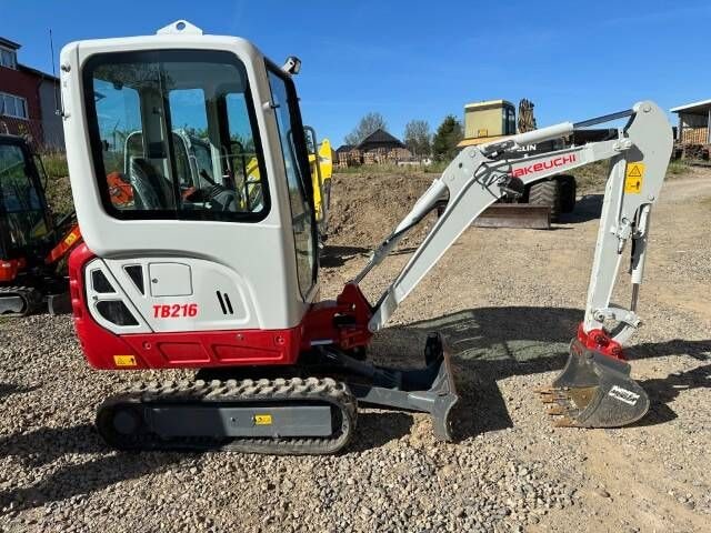 2023 Takeuchi TB216 V0 mini excavator, side view 2023 Takeuchi TB216 V0 mini excavator, side view