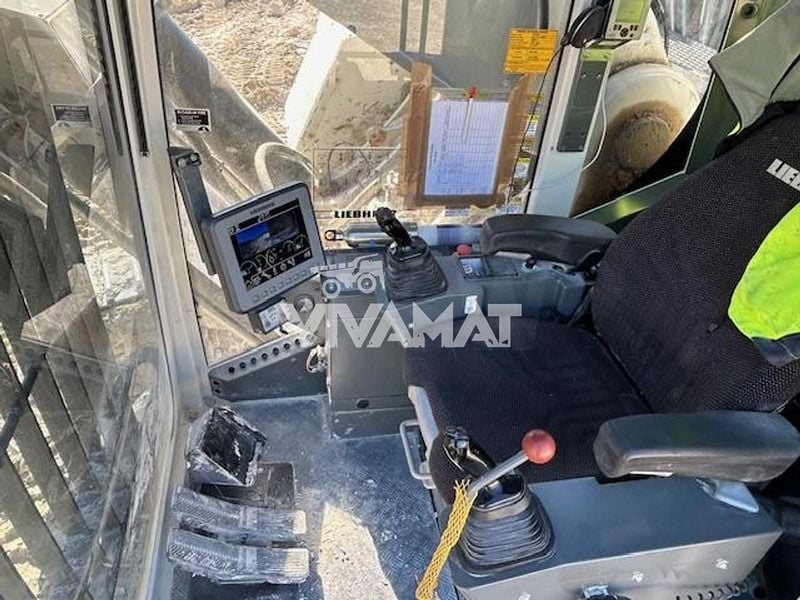 2019 Liebherr R9100 crawler excavator interior cab view