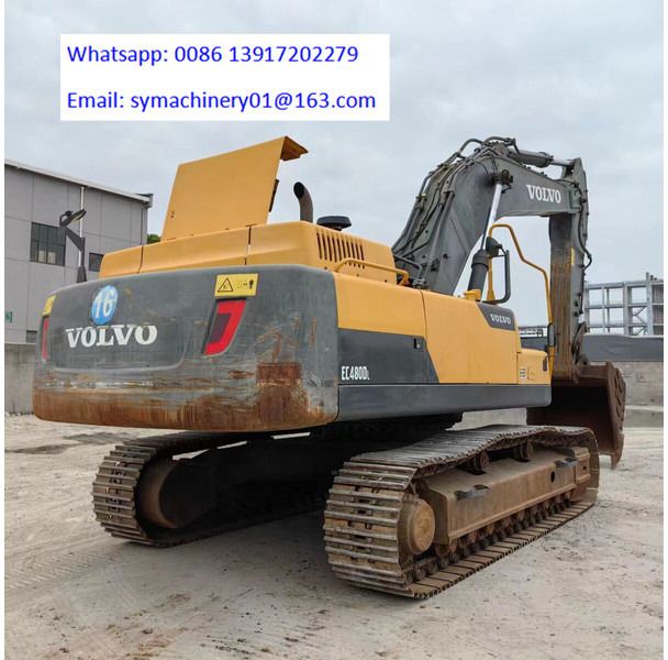 2021 Volvo EC480DL crawler excavator rear three-quarter view