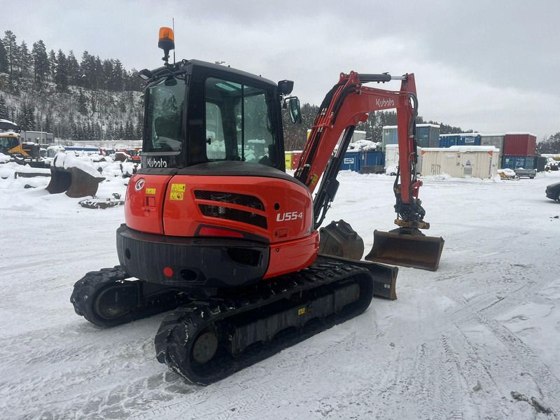 2020 Kubota U55-4 mini excavator, rear three-quarter view 2020 Kubota U55-4 mini excavator, rear three-quarter view