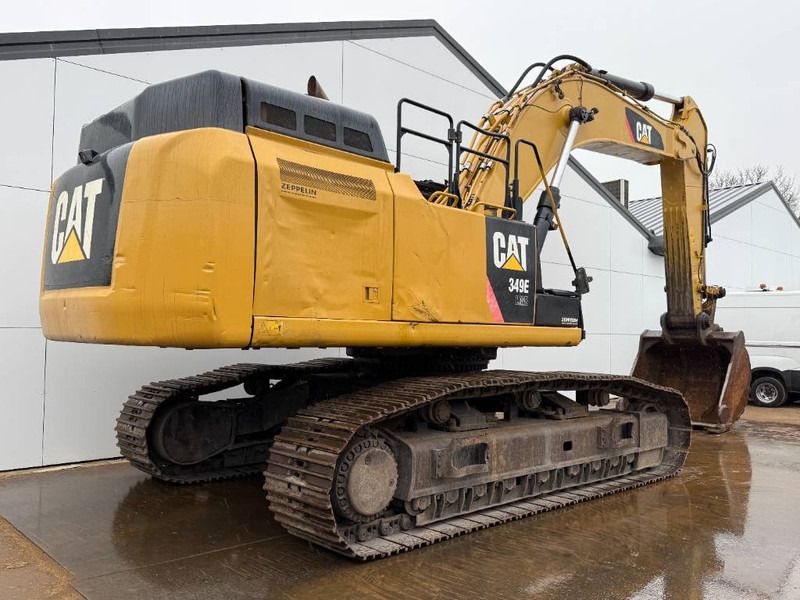 2015 Caterpillar 349EL crawler excavator, rear three-quarter view 2015 Caterpillar 349EL crawler excavator, rear three-quarter view