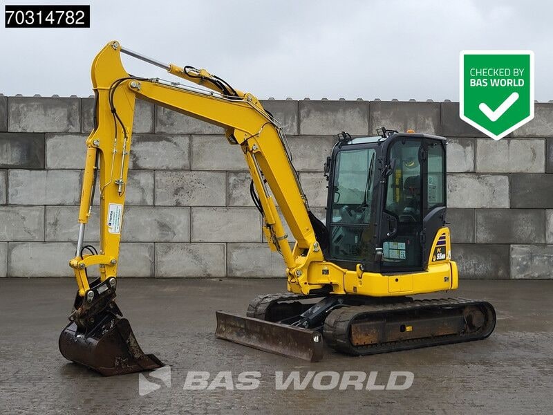2024 Komatsu PC55MR-5 mini excavator, side view 2024 Komatsu PC55MR-5 mini excavator, side view