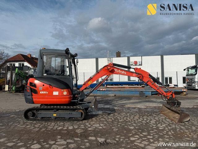 2016 Kubota KX61-3 mini excavator, side view 2016 Kubota KX61-3 mini excavator, side view