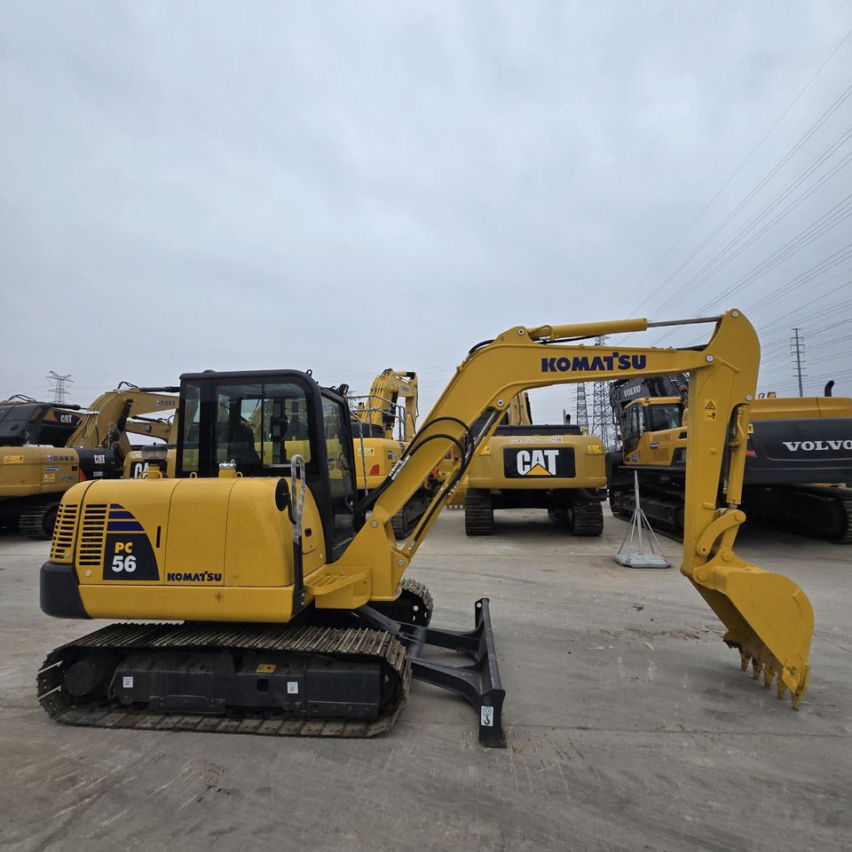 2023 Komatsu PC56 mini excavator, side view 2023 Komatsu PC56 mini excavator, side view