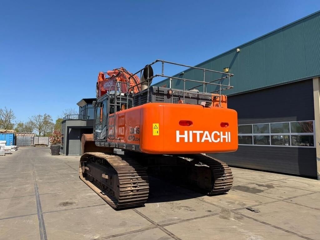 2014 Hitachi ZX470LCH-5B crawler excavator, rear view