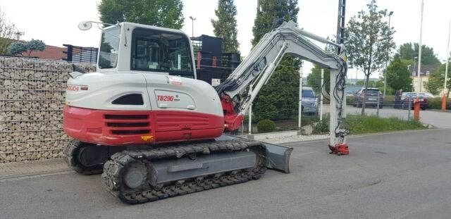 2017 Takeuchi TB290 mini excavator, rear three-quarter view 2017 Takeuchi TB290 mini excavator, rear three-quarter view