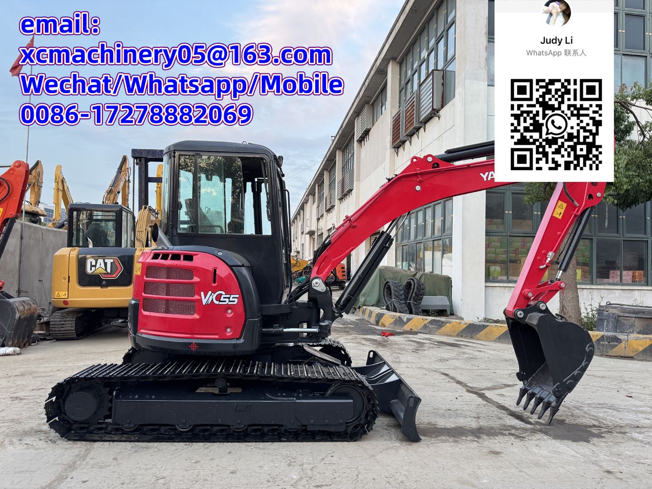 2023 Yanmar VIO55 mini excavator, side view 2023 Yanmar VIO55 mini excavator, side view