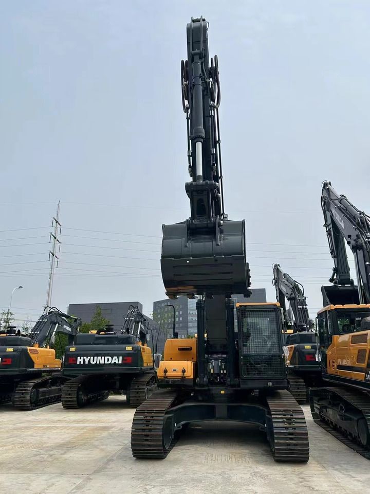 2026 Hyundai HX340HD crawler excavator, front view