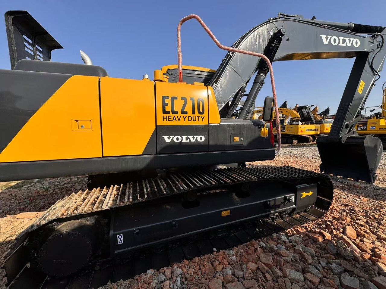 2024 Volvo EC210 crawler excavator side view 2024 Volvo EC210 crawler excavator side view