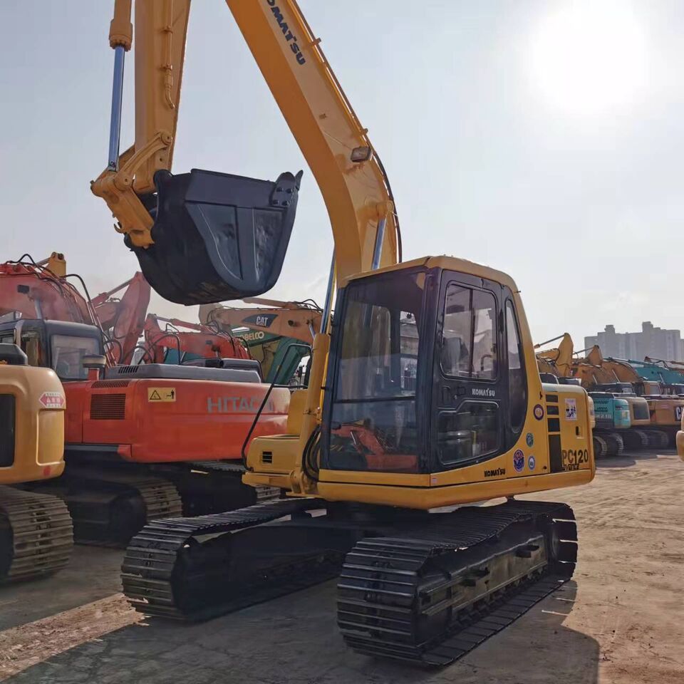 2023 Komatsu PC120 crawler excavator, front three-quarter view 2023 Komatsu PC120 crawler excavator, front three-quarter view