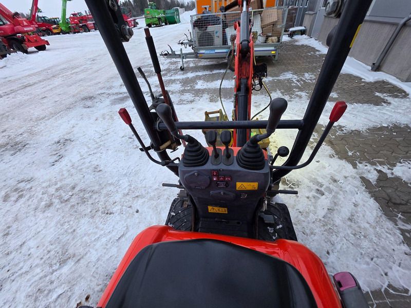 2019 Kubota U10-3 mini excavator operator station view