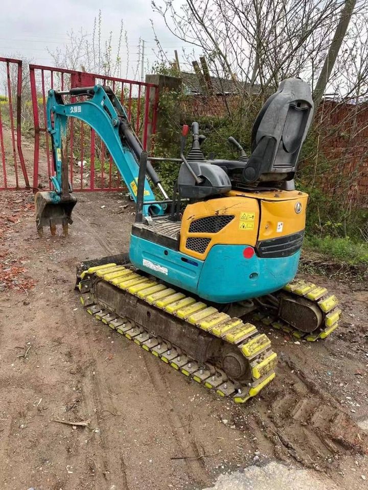2024 Kubota U15 mini excavator, rear three-quarter view