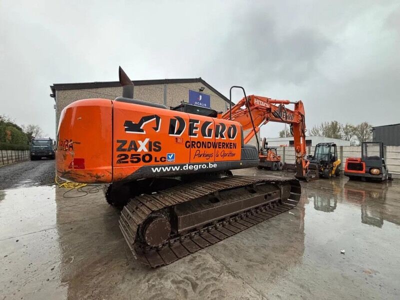 2012 Hitachi Zaxis 250LC crawler excavator, rear three-quarter view