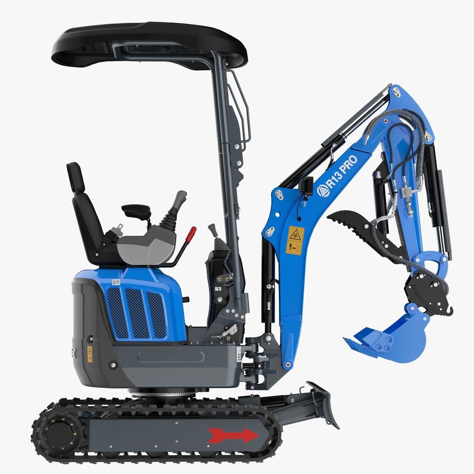 2026 Kubota R13 PRO mini excavator, side view
