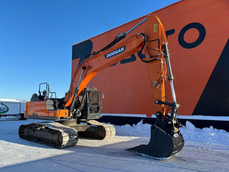 2021 Doosan DX255LC-5 crawler excavator, side view