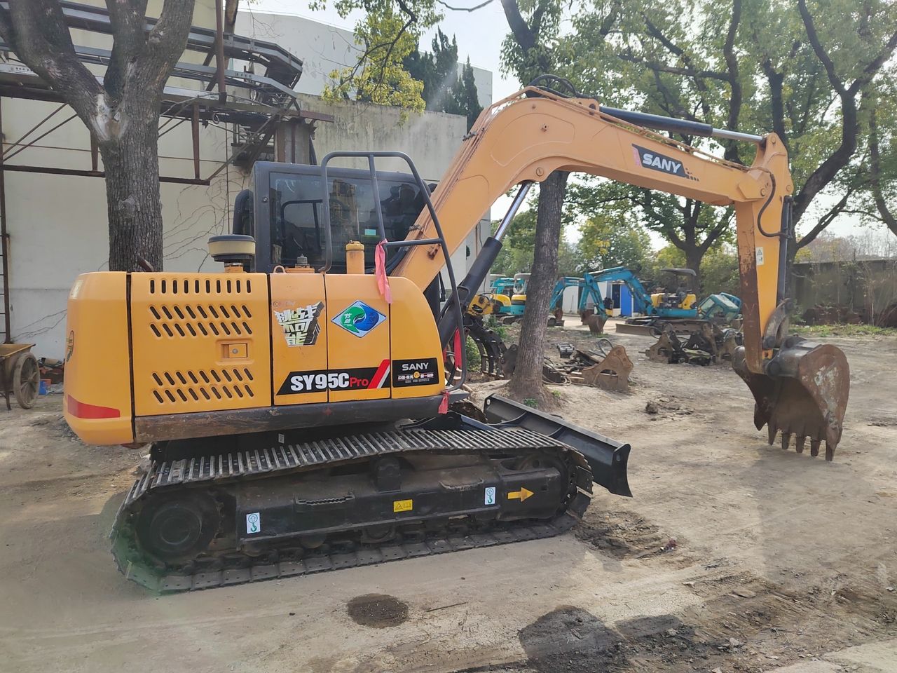 2020 Sany SY95C Pro crawler excavator, side view