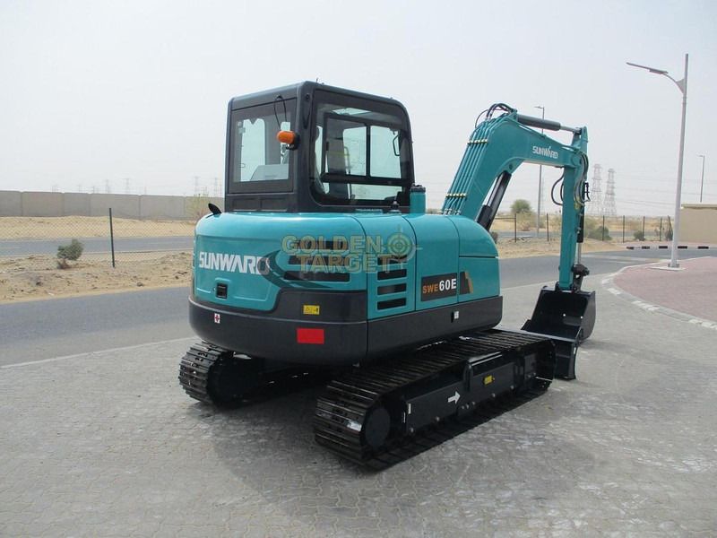 2025 Sunward SWE60E mini excavator, rear three-quarter view 2025 Sunward SWE60E mini excavator, rear three-quarter view