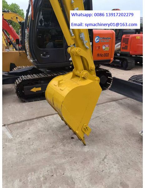 2024 Komatsu PC56 mini excavator bucket and boom view