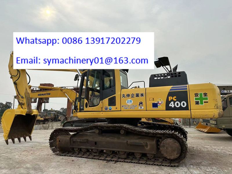 2019 Komatsu PC400-8 crawler excavator side view