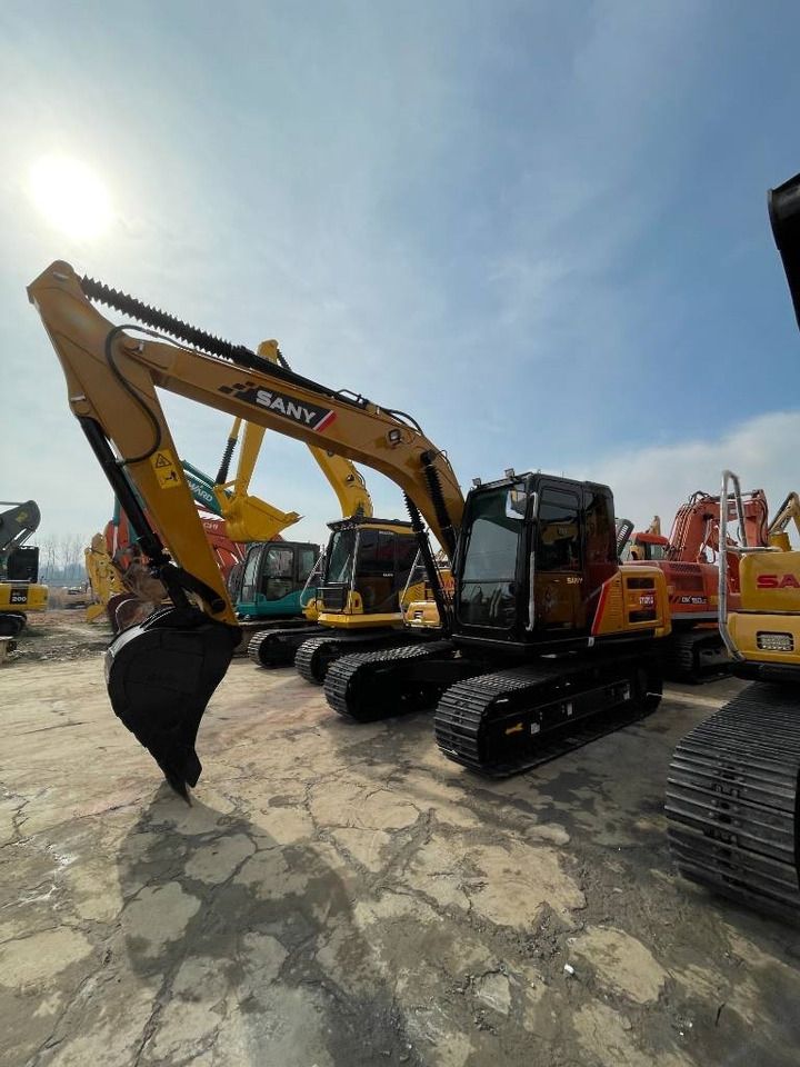 2024 Sany SY135 crawler excavator, front three-quarter view 2024 Sany SY135 crawler excavator, front three-quarter view