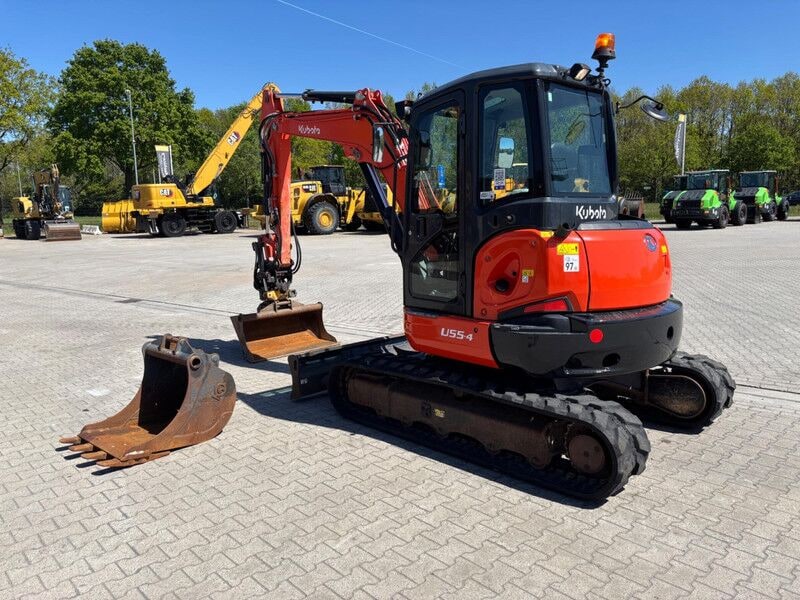 2020 Kubota U55-4 mini excavator, front three-quarter view 2020 Kubota U55-4 mini excavator, front three-quarter view