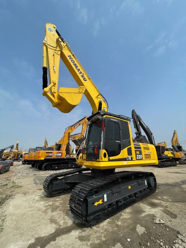 2024 Komatsu PC220 LC crawler excavator, front three-quarter view
