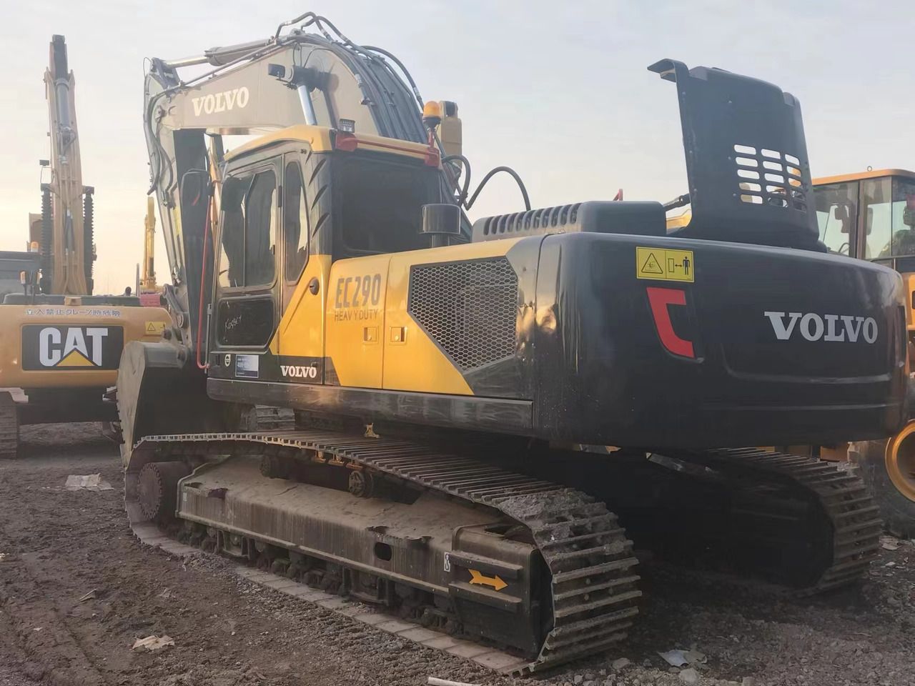 Volvo EC290BLC excavator, rear three-quarter view Volvo EC290BLC excavator, rear three-quarter view