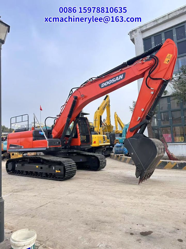 2022 Doosan DX225LC crawler excavator, side view
