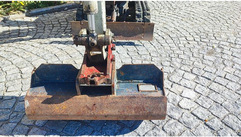 2009 Takeuchi TB108 mini excavator grading bucket view