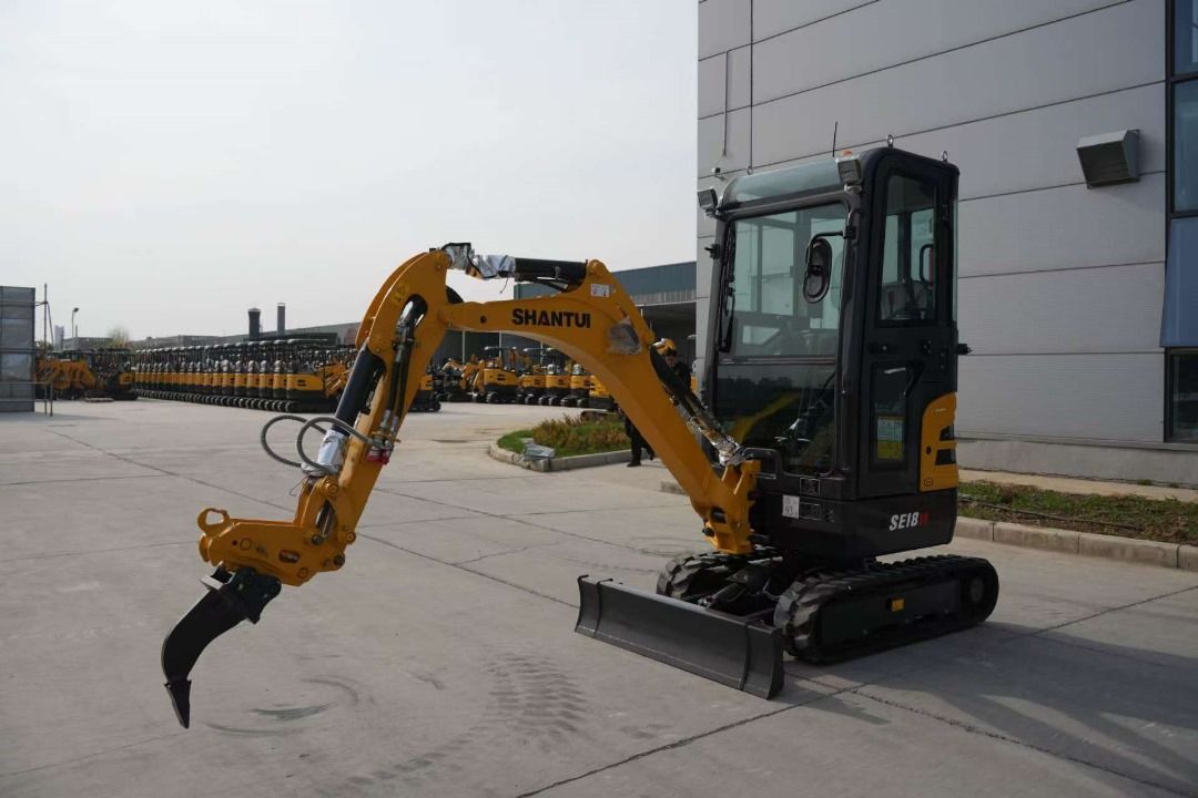 2026 Shantui SE18SR mini excavator, side view