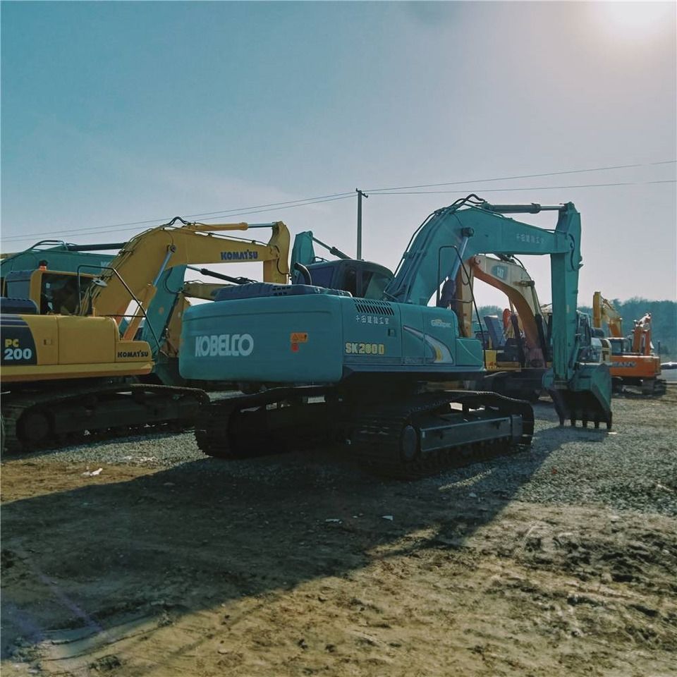 2024 Kobelco SK260D crawler excavator, rear three-quarter view