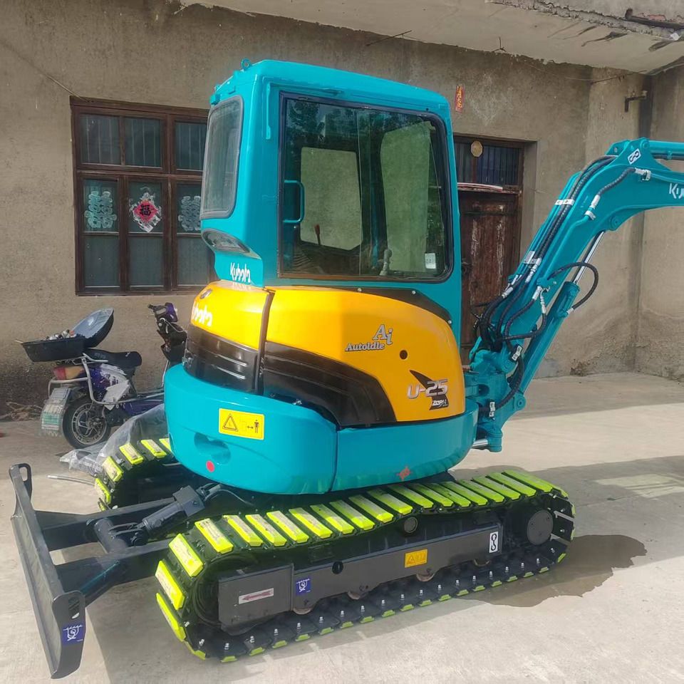 2023 Kubota U25 mini excavator, rear three-quarter view 2023 Kubota U25 mini excavator, rear three-quarter view