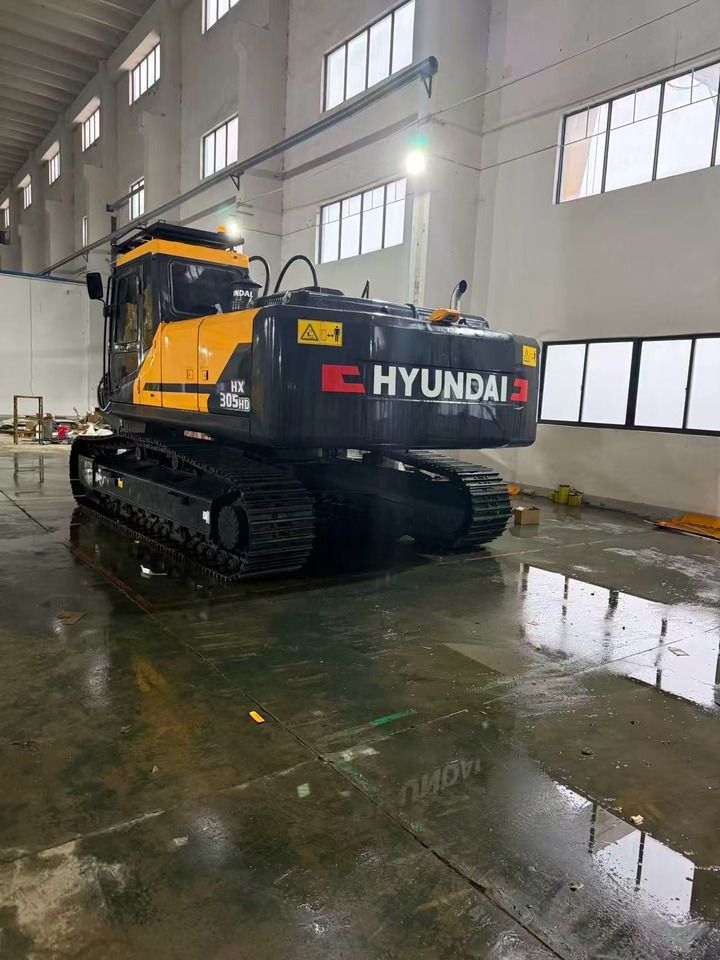2020 Hyundai HX305-HD crawler excavator, rear three-quarter view
