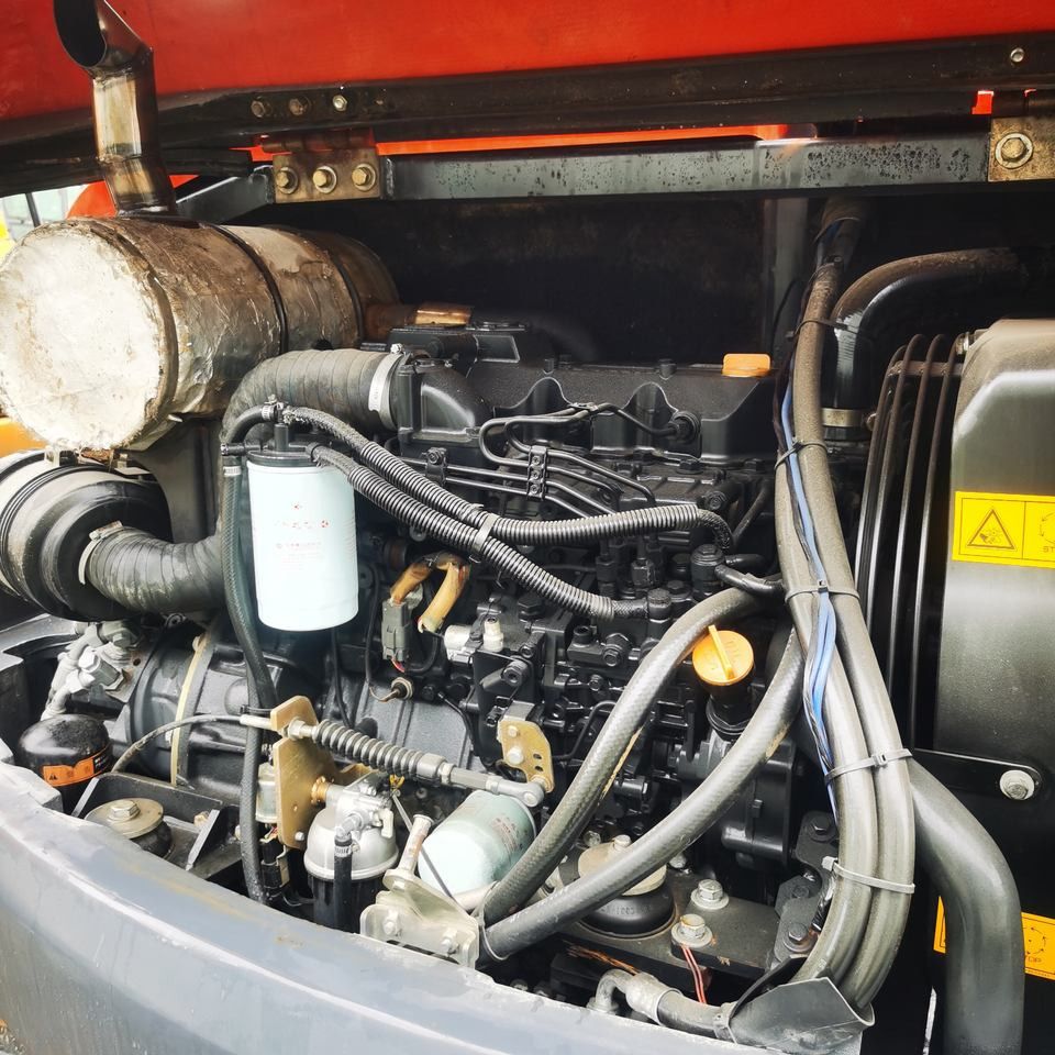 2022 Doosan DX60 mini excavator engine bay view
