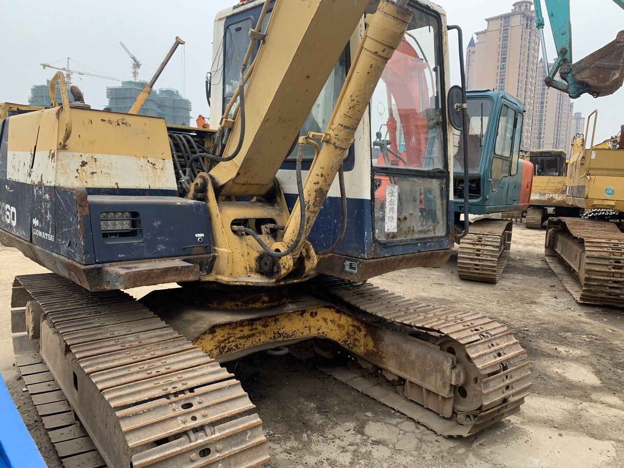 2016 Komatsu PC60 crawler excavator, rear three-quarter view 2016 Komatsu PC60 crawler excavator, rear three-quarter view