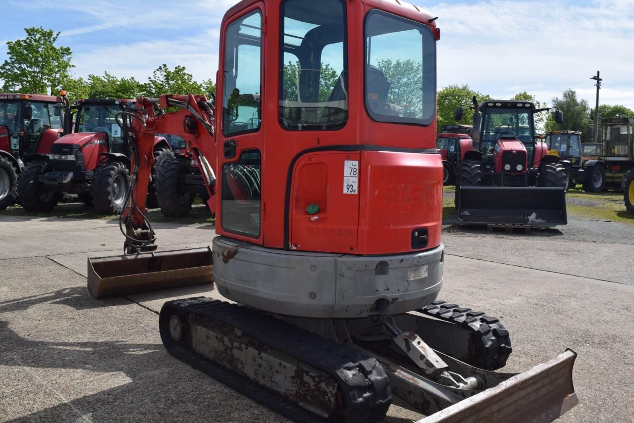 2012 Bobcat E26 mini excavator, rear three-quarter view
