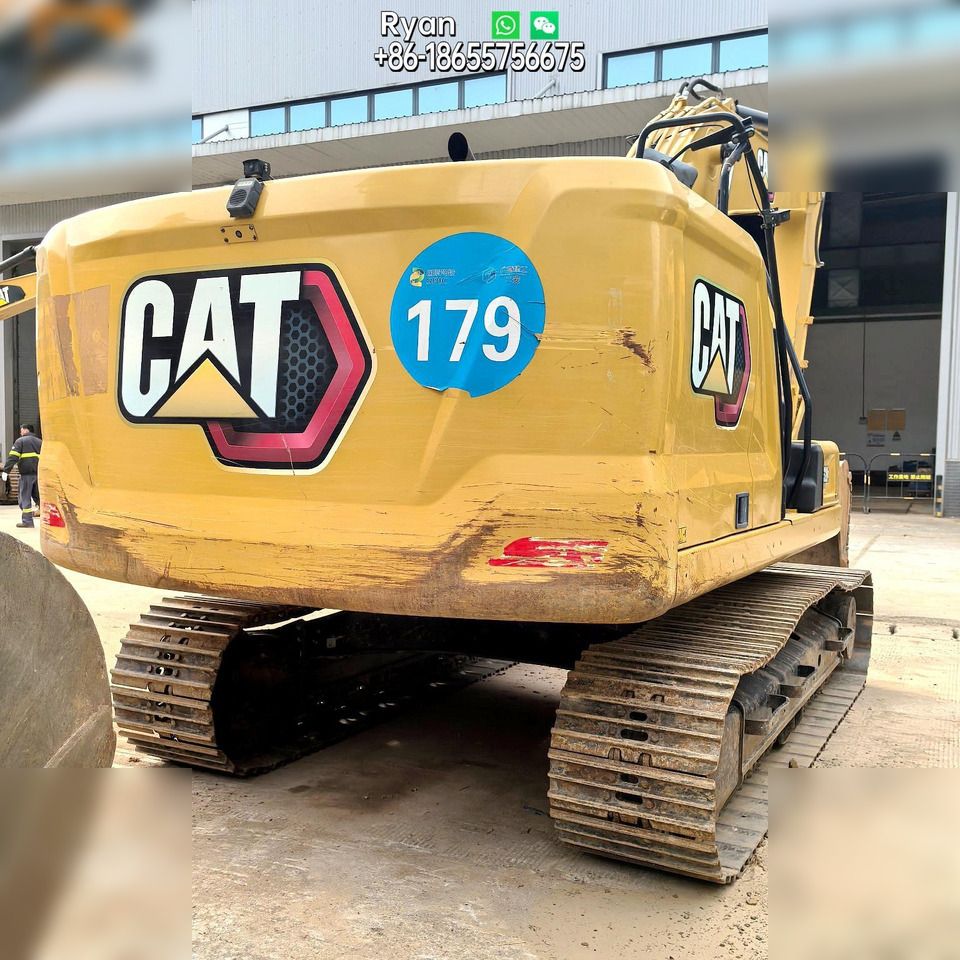 2021 Caterpillar 320GC crawler excavator rear view 2021 Caterpillar 320GC crawler excavator rear view